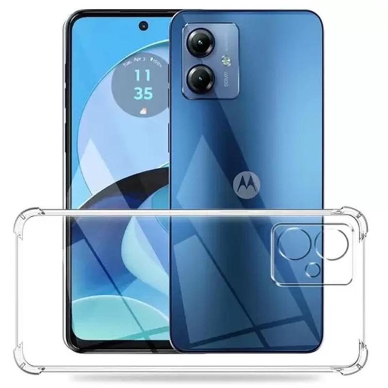 TPU чохол GETMAN Ease logo посилені кути Full Camera для Motorola Moto G14 Безбарвний (прозорий)