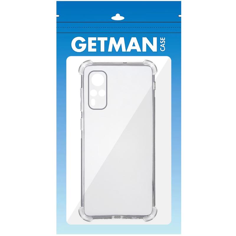 TPU чохол GETMAN Ease logo посилені кути Full Camera для Vivo Y51a Безбарвний (прозорий)