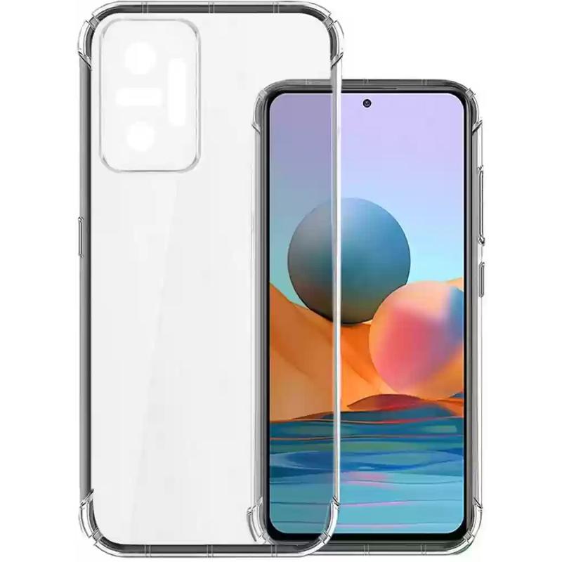 TPU чохол GETMAN Ease logo посилені кути Full Camera для Xiaomi Redmi Note 10 Pro / 10 Pro Max Безбарвний (прозорий)