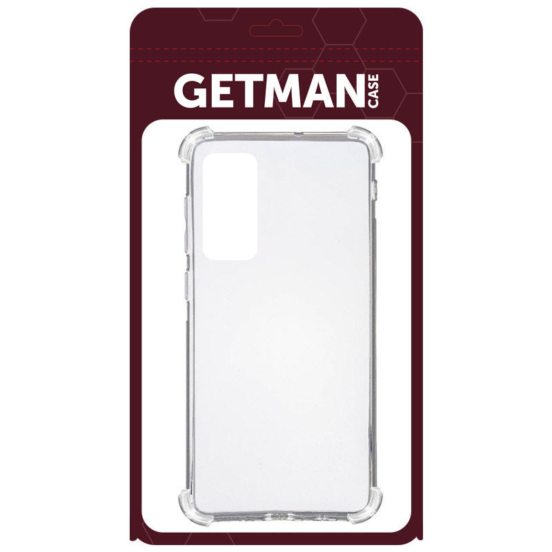 TPU чохол GETMAN Ease logo посилені кути для Samsung Galaxy S20 FE Безбарвний (прозорий)