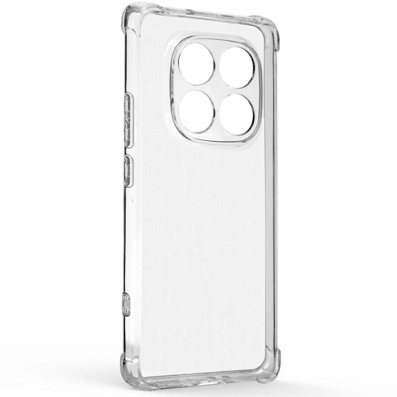 TPU чохол GETMAN Ease logo посилені кути Full Camera для Xiaomi Redmi Note 14 Pro + 5G Безбарвний (прозорий)