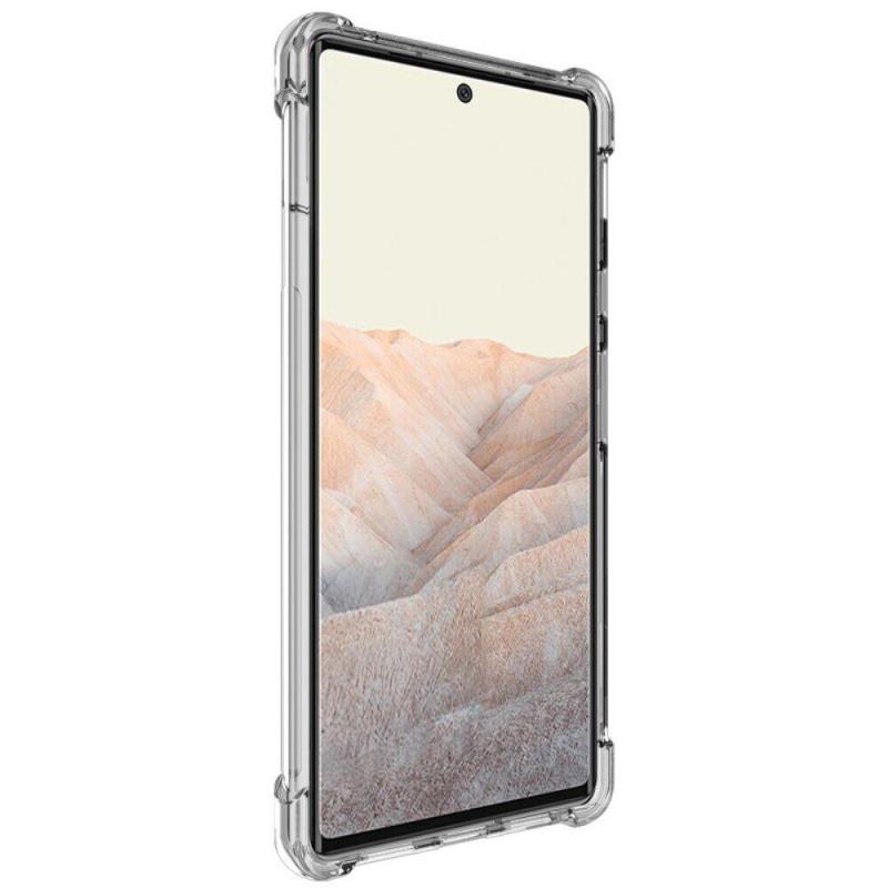 TPU чохол GETMAN Ease logo посилені кути Full Camera для Google Pixel 6 Безбарвний (прозорий)