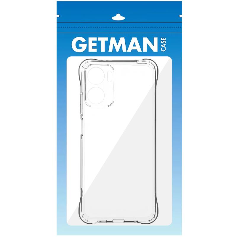 TPU чохол GETMAN Ease logo посилені кути Full Camera для Motorola Moto G05 / E15 Безбарвний (прозорий)