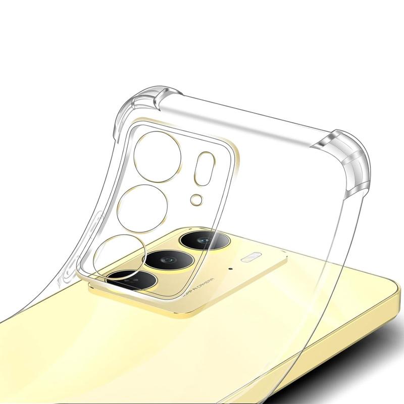 TPU чохол GETMAN Ease logo посилені кути Full Camera для Realme C75 / C75x Безбарвний (прозорий)