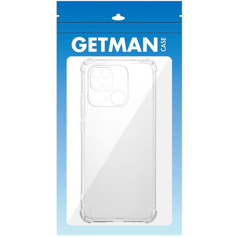 TPU чохол GETMAN Ease logo посилені кути Full Camera для Xiaomi Redmi 10C Безбарвний (прозорий)