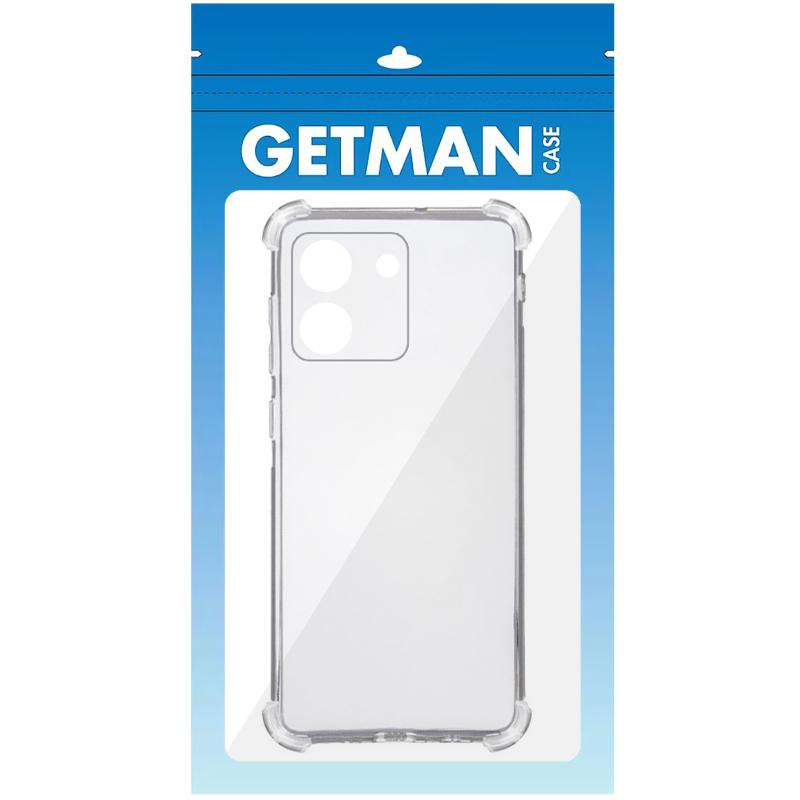 TPU чохол GETMAN Ease logo посилені кути Full Camera для Xiaomi Poco M7 Pro 5G Безбарвний (прозорий)