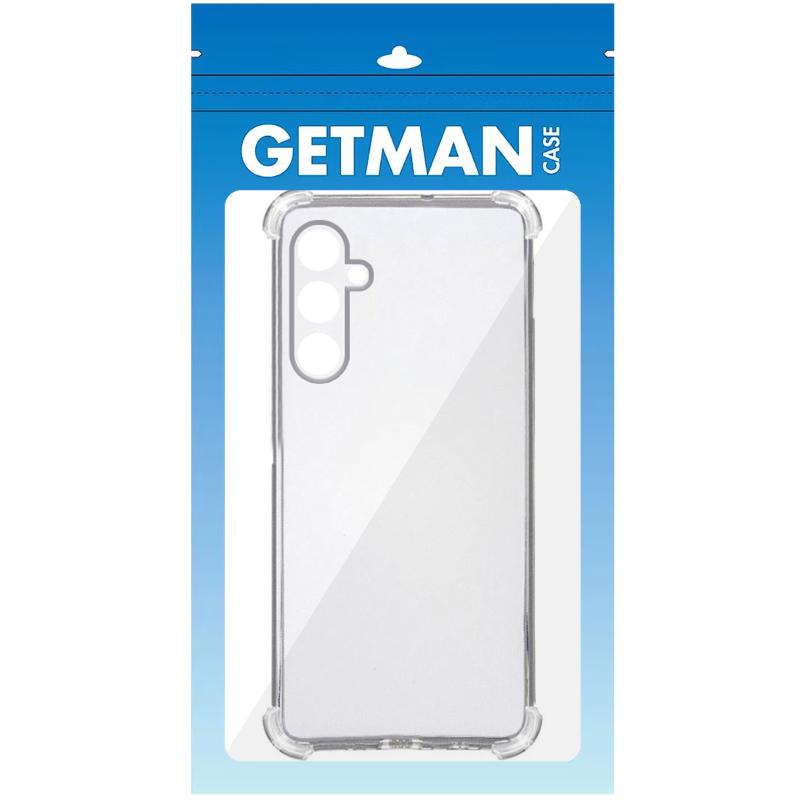 TPU чохол GETMAN Ease logo посилені кути Full Camera для Samsung Galaxy A57 5G Безбарвний (прозорий)
