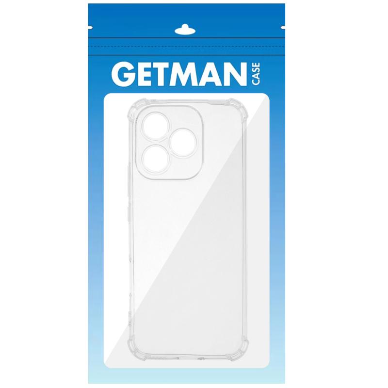 TPU чохол GETMAN Ease logo посилені кути Full Camera для Honor 400 Lite Безбарвний (прозорий)