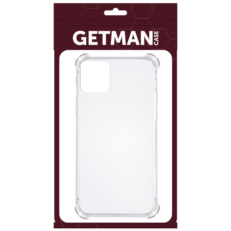 TPU чохол GETMAN Ease logo посилені кути для Apple iPhone 12 mini (5.4") Безбарвний (прозорий)