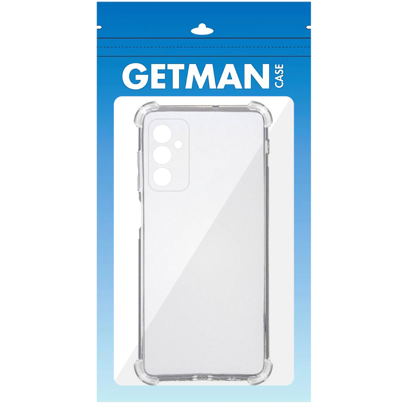 TPU чохол GETMAN Ease logo посилені кути Full Camera для Samsung Galaxy A27 Безбарвний (прозорий)