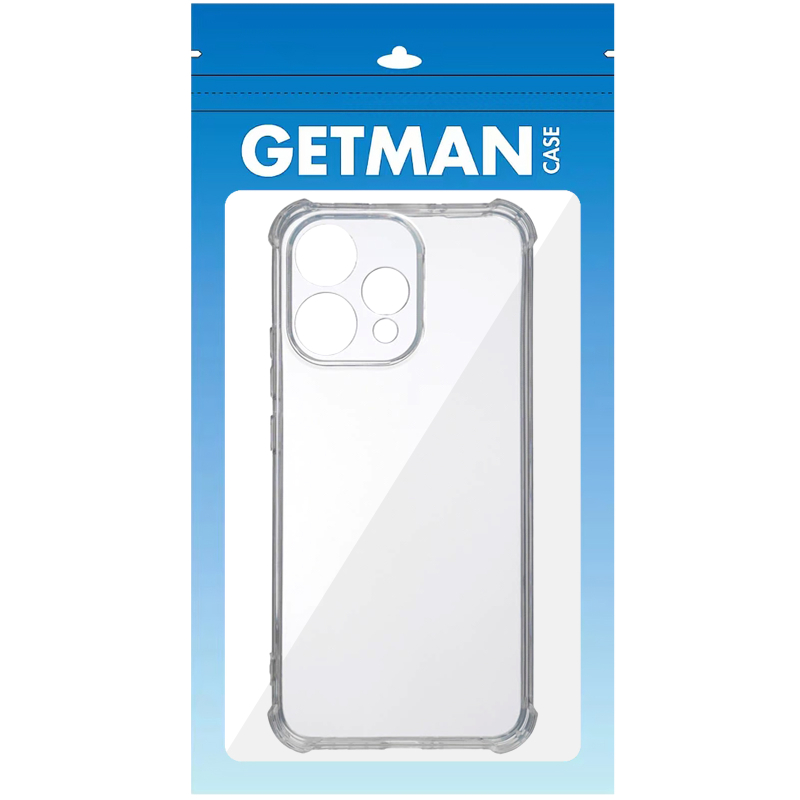 TPU чохол GETMAN Ease logo посилені кути Full Camera для Oppo Reno 15 Безбарвний (прозорий)