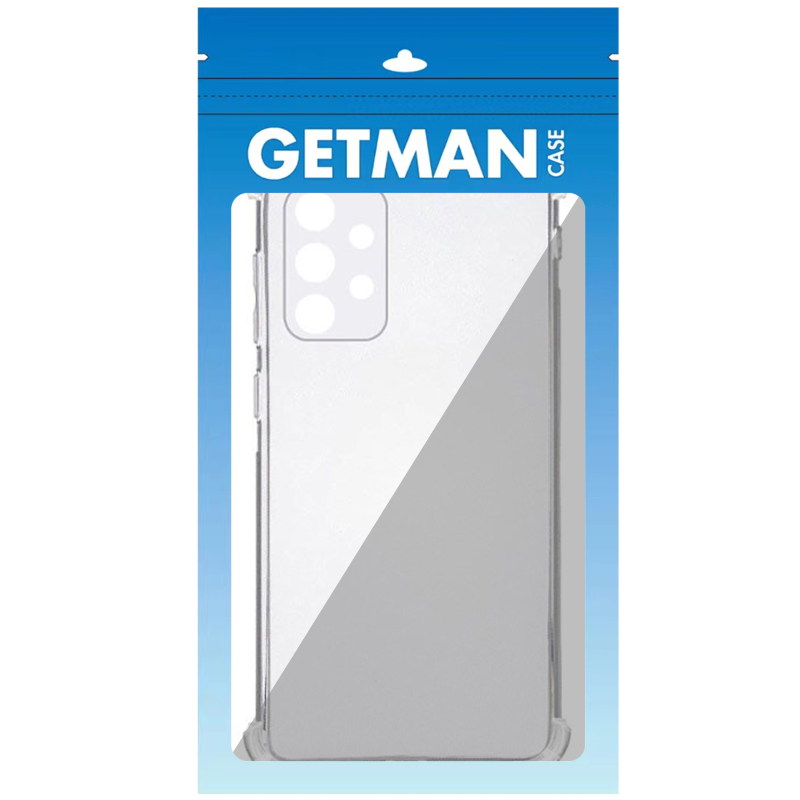 TPU чохол GETMAN Ease logo посилені кути Full Camera для Samsung Galaxy A72 4G / A72 5G Безбарвний (прозорий)