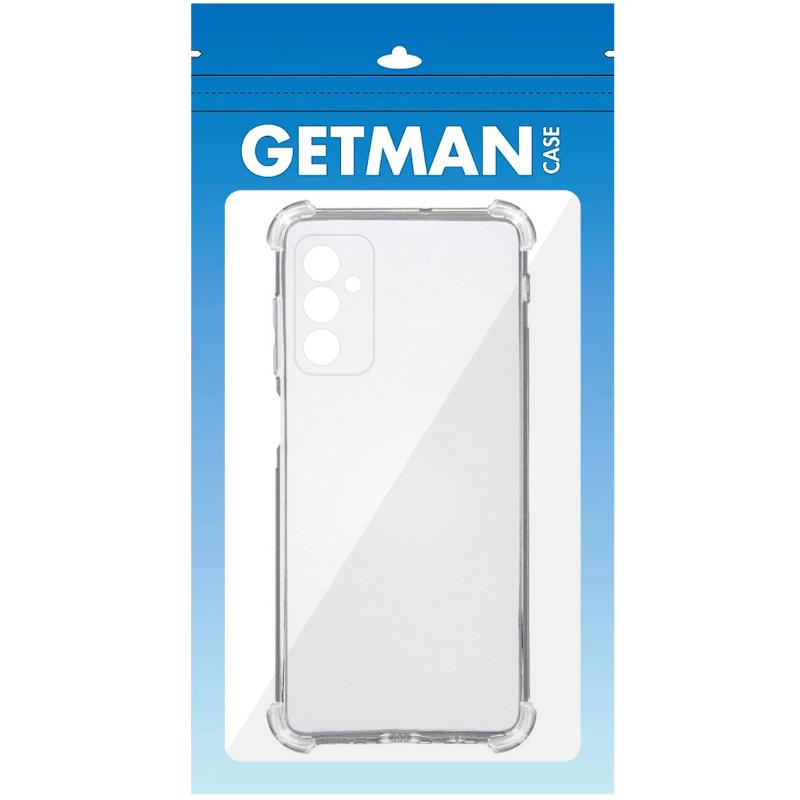 TPU чохол GETMAN Ease logo посилені кути Full Camera для Samsung Galaxy A18 / A17 Безбарвний (прозорий)