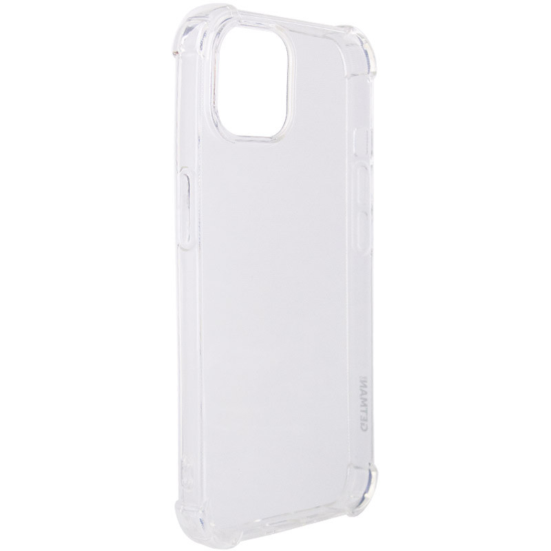 TPU чохол GETMAN Ease logo посилені кути для Apple iPhone 14 (6.1") Безбарвний (прозорий)