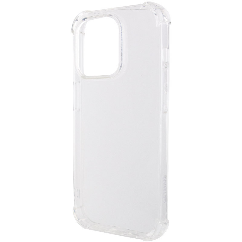 TPU чохол GETMAN Ease logo посилені кути для Apple iPhone 14 Pro (6.1") Безбарвний (прозорий)