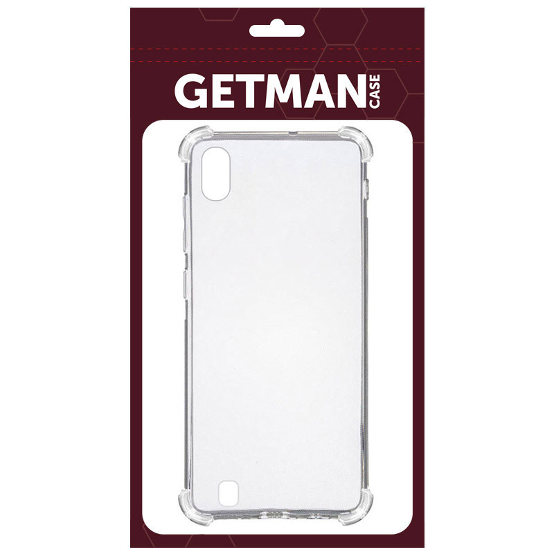 TPU чохол GETMAN Ease logo посилені кути для Samsung Galaxy A10 (A105F) Безбарвний (прозорий)
