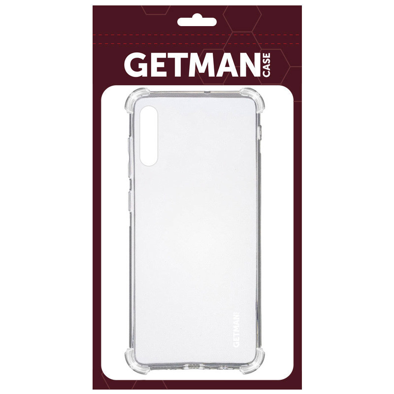 TPU чохол GETMAN Ease logo посилені кути для Samsung Galaxy A70 (A705F) Безбарвний (прозорий)
