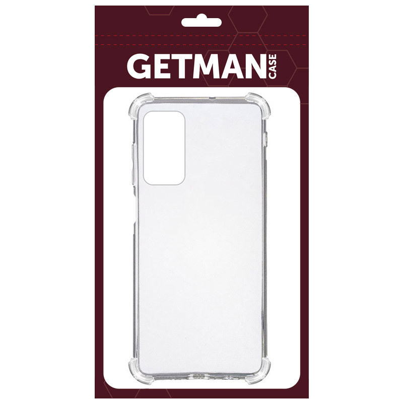 TPU чохол GETMAN Ease logo посилені кути для Nokia G22 Безбарвний (прозорий)