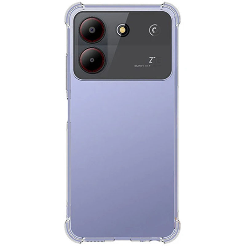 TPU чохол GETMAN Ease logo посилені кути для ZTE Blade A54 4G Безбарвний (прозорий)