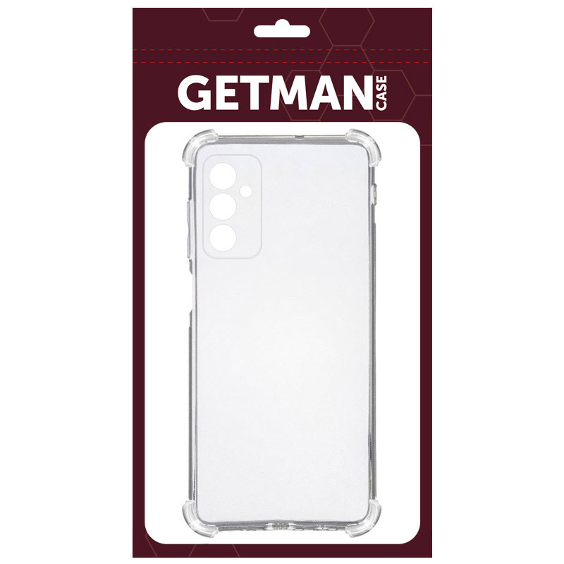 TPU чохол GETMAN Ease logo посилені кути Full Camera для Samsung Galaxy A04s Безбарвний (прозорий)