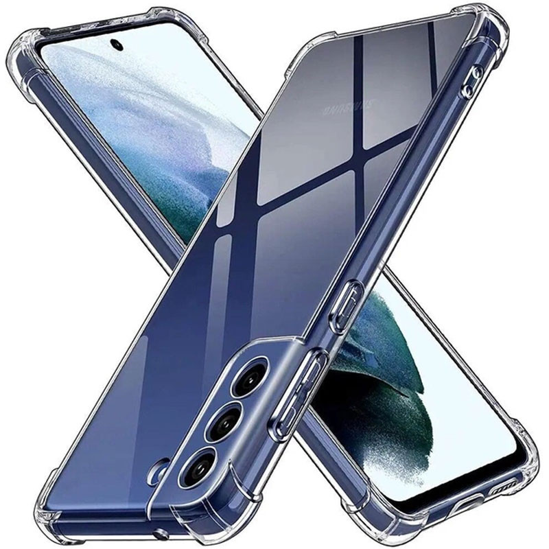 TPU чохол GETMAN Ease logo посилені кути Full Camera для Samsung Galaxy S22 Безбарвний (прозорий)