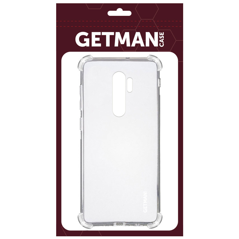 TPU чохол GETMAN Ease logo посилені кути для Xiaomi Redmi Note 8 Pro Безбарвний (прозорий)