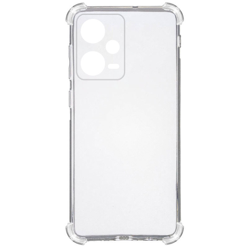 TPU чохол GETMAN Ease logo посилені кути Full Camera для Xiaomi Redmi Note 12 Pro + 5G Безбарвний (прозорий)