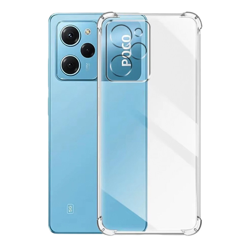 TPU чохол GETMAN Ease logo посилені кути Full Camera для Xiaomi Poco X5 Pro 5G Безбарвний (прозорий)