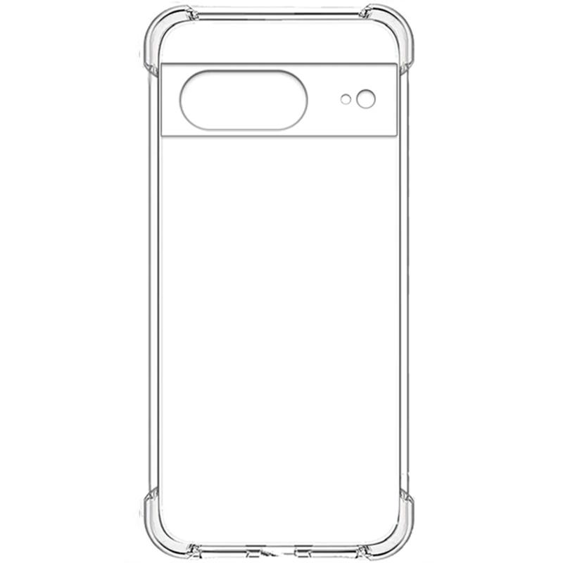 TPU чохол GETMAN Ease logo посилені кути Full Camera для Google Pixel 8 Безбарвний (прозорий)