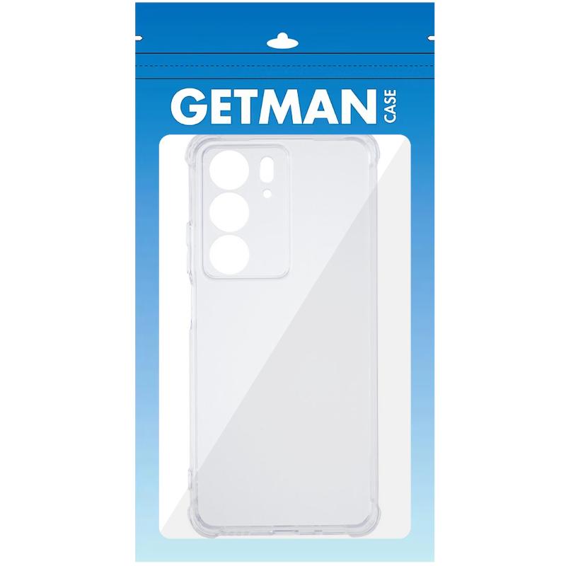 TPU чохол GETMAN Ease logo посилені кути Full Camera для Realme C75 / C75x Безбарвний (прозорий)