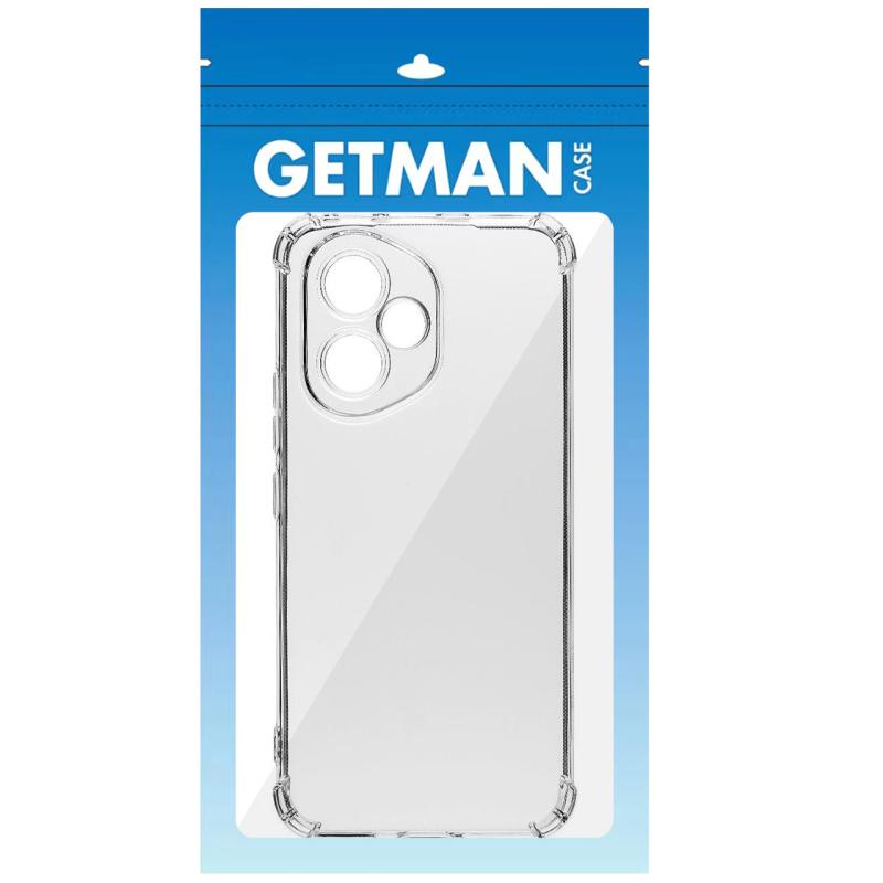 TPU чохол GETMAN Ease logo посилені кути Full Camera для Honor 400 Безбарвний (прозорий)