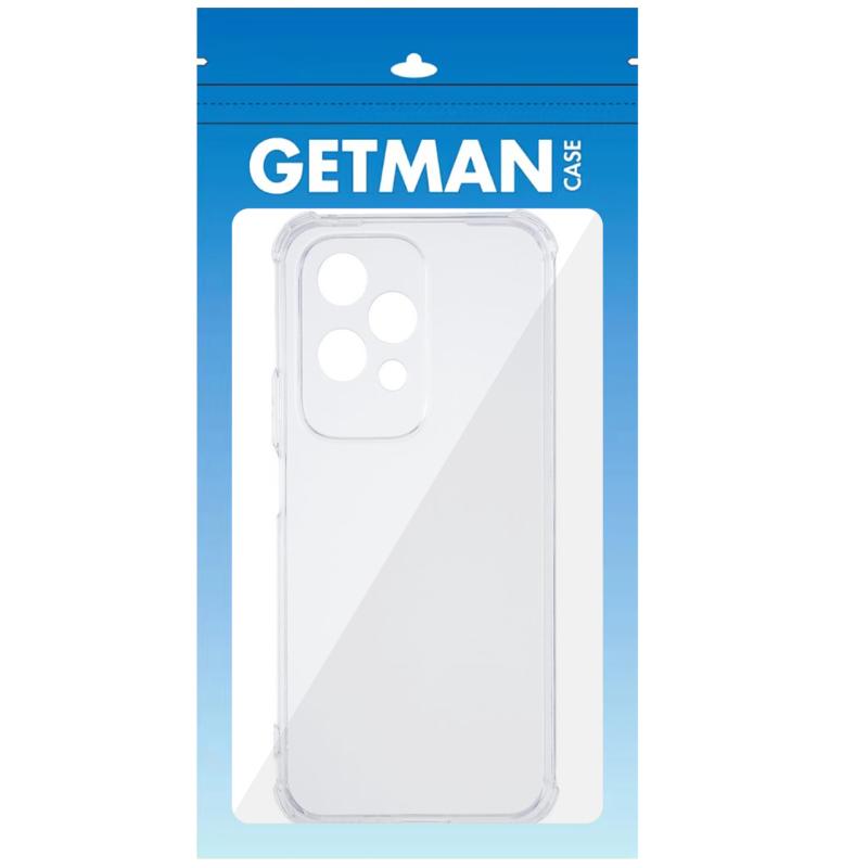 TPU чохол GETMAN Ease logo посилені кути Full Camera для Honor 200 Lite Безбарвний (прозорий)