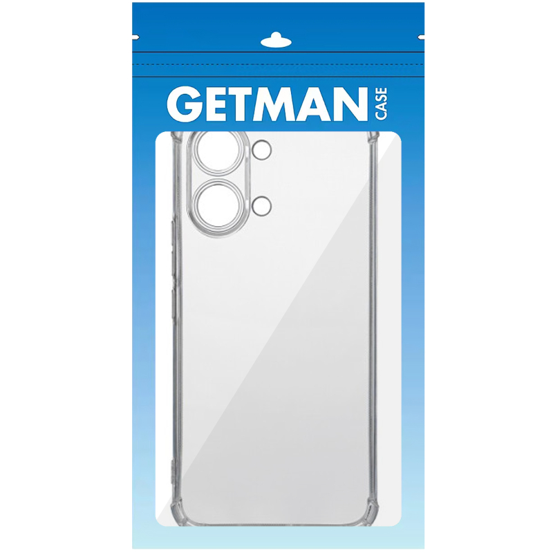 TPU чохол GETMAN Ease logo посилені кути Full Camera для Xiaomi Poco X8 Pro Max Безбарвний (прозорий)