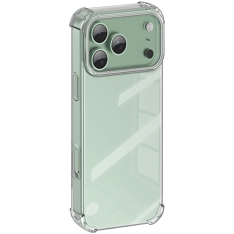 TPU чохол GETMAN Ease logo посилені кути для Apple iPhone 17 Pro Max / 18 Pro Max (6.9") Безбарвний (прозорий)