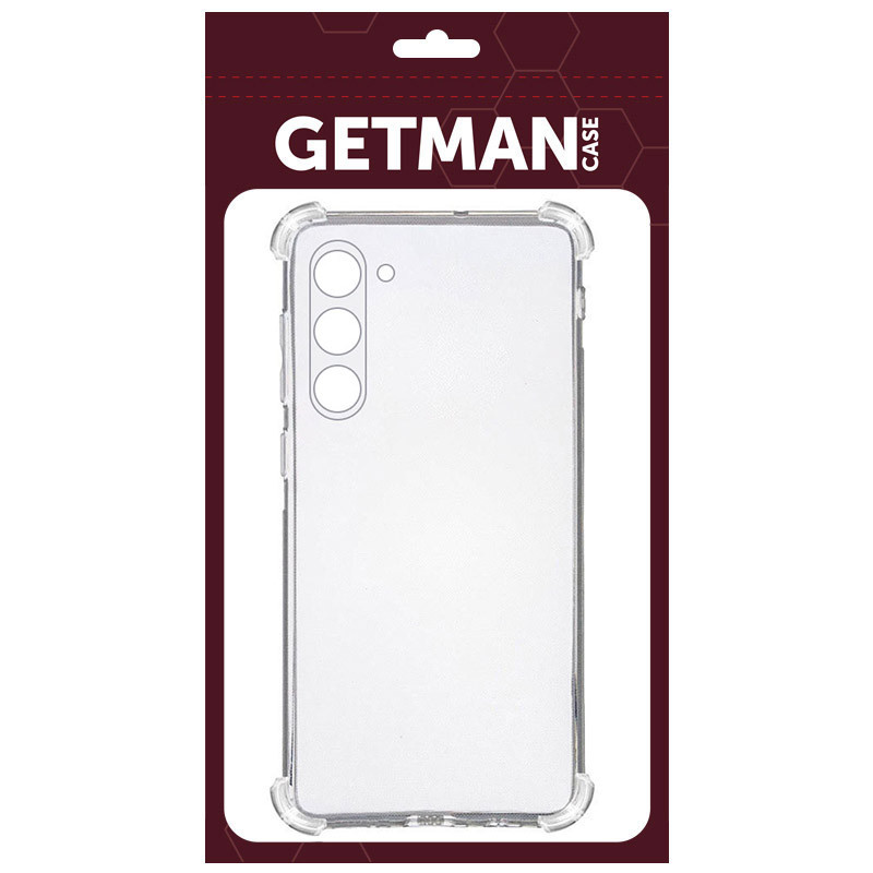 TPU чохол GETMAN Ease logo посилені кути Full Camera для Samsung Galaxy S23 Безбарвний (прозорий)