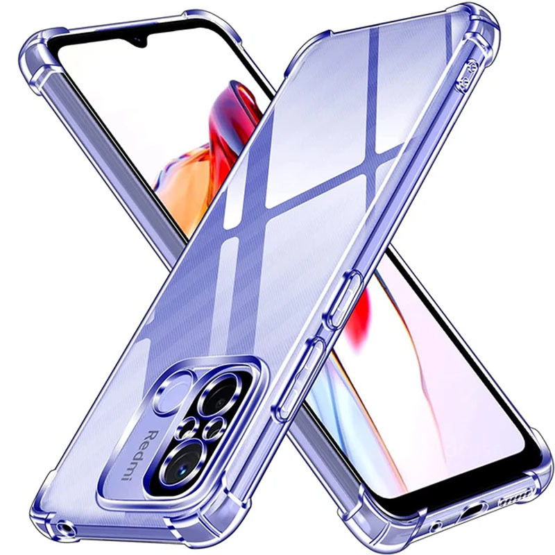 TPU чохол GETMAN Ease logo посилені кути Full Camera для Xiaomi Redmi 12C Безбарвний (прозорий)