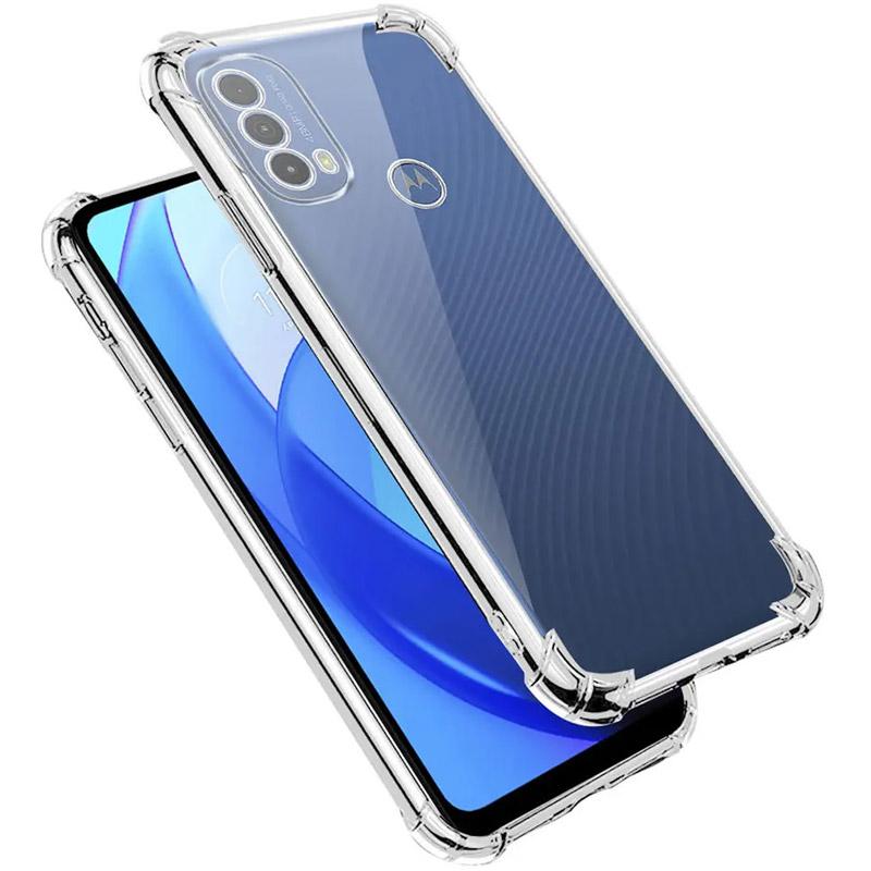 TPU чохол GETMAN Ease logo посилені кути Full Camera для Motorola Moto E40 / E30 Безбарвний (прозорий)
