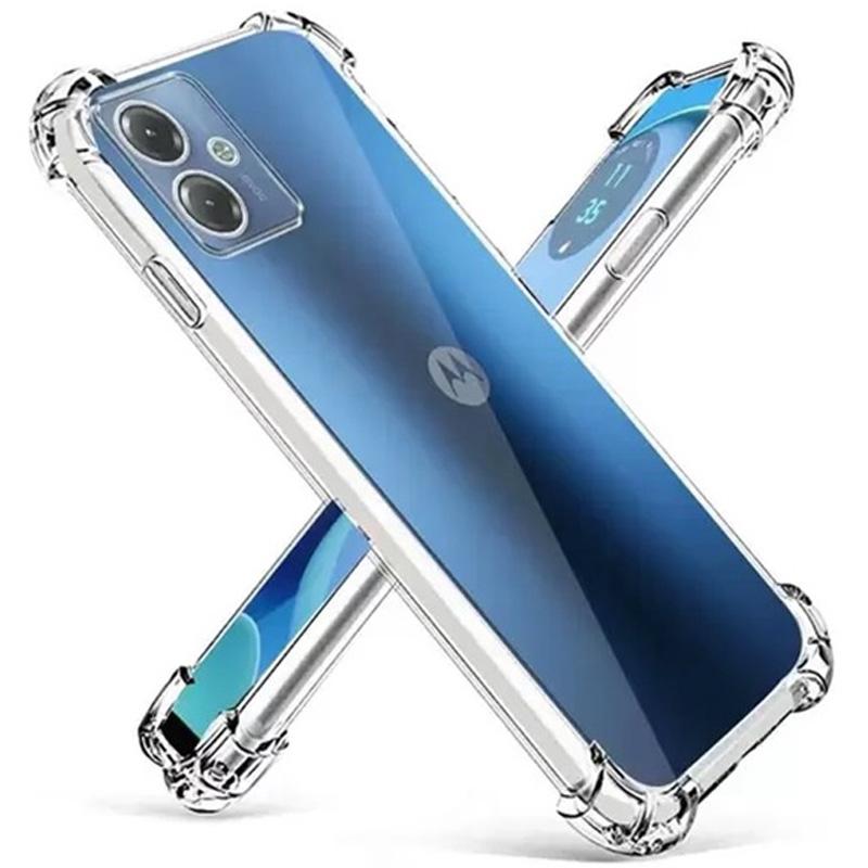 TPU чохол GETMAN Ease logo посилені кути Full Camera для Motorola Moto G14 Безбарвний (прозорий)