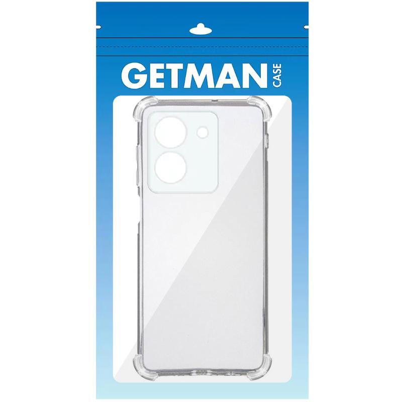 TPU чохол GETMAN Ease logo посилені кути Full Camera для Vivo Y36 Безбарвний (прозорий)