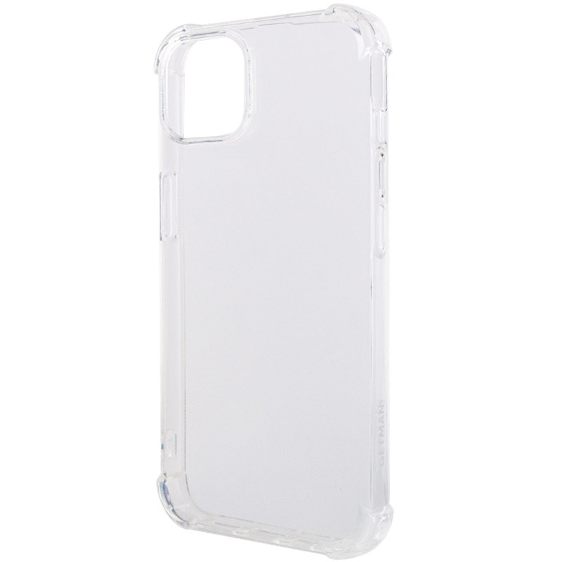 TPU чохол GETMAN Ease logo посилені кути для Apple iPhone 14 (6.1") Безбарвний (прозорий)