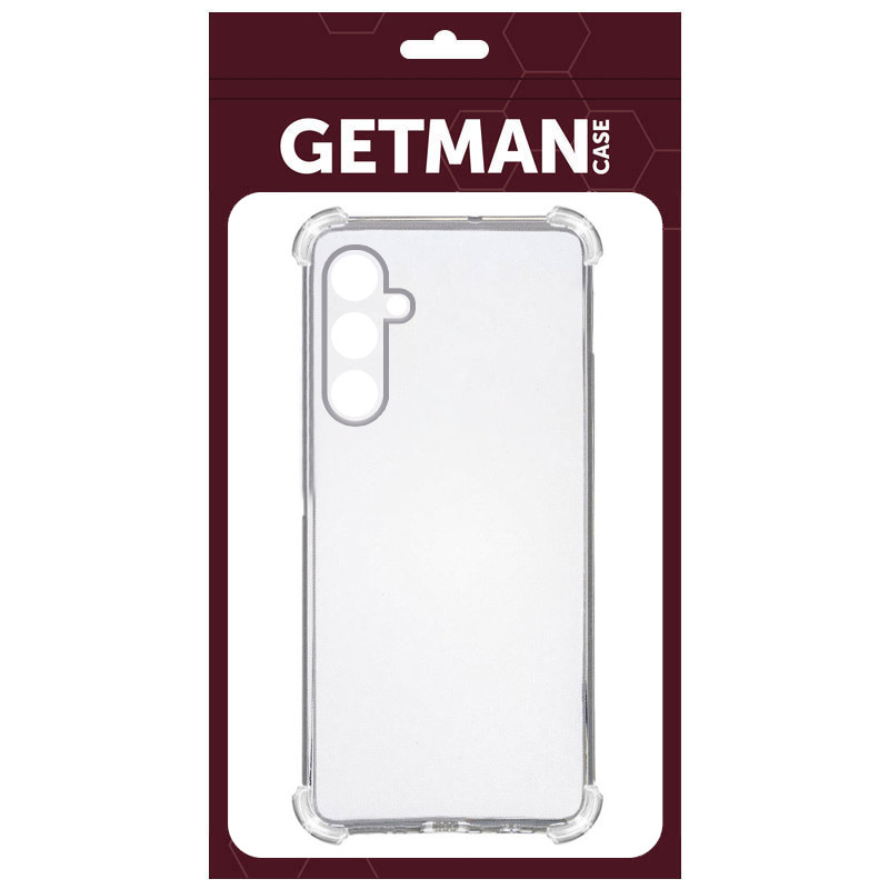 TPU чохол GETMAN Ease logo посилені кути Full Camera для Samsung Galaxy A54 5G Безбарвний (прозорий)