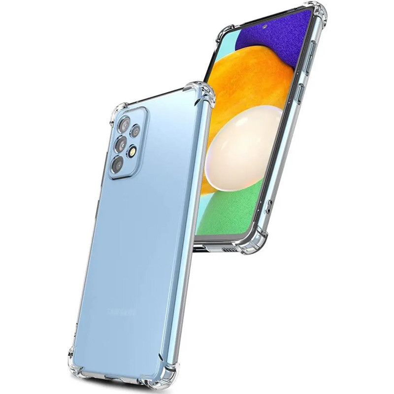 TPU чохол GETMAN Ease logo посилені кути Full Camera для Samsung Galaxy A52 4G / A52 5G / A52s Безбарвний (прозорий)