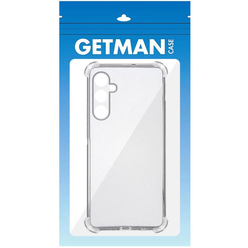 TPU чохол GETMAN Ease logo посилені кути Full Camera для Samsung Galaxy A34 5G Безбарвний (прозорий)