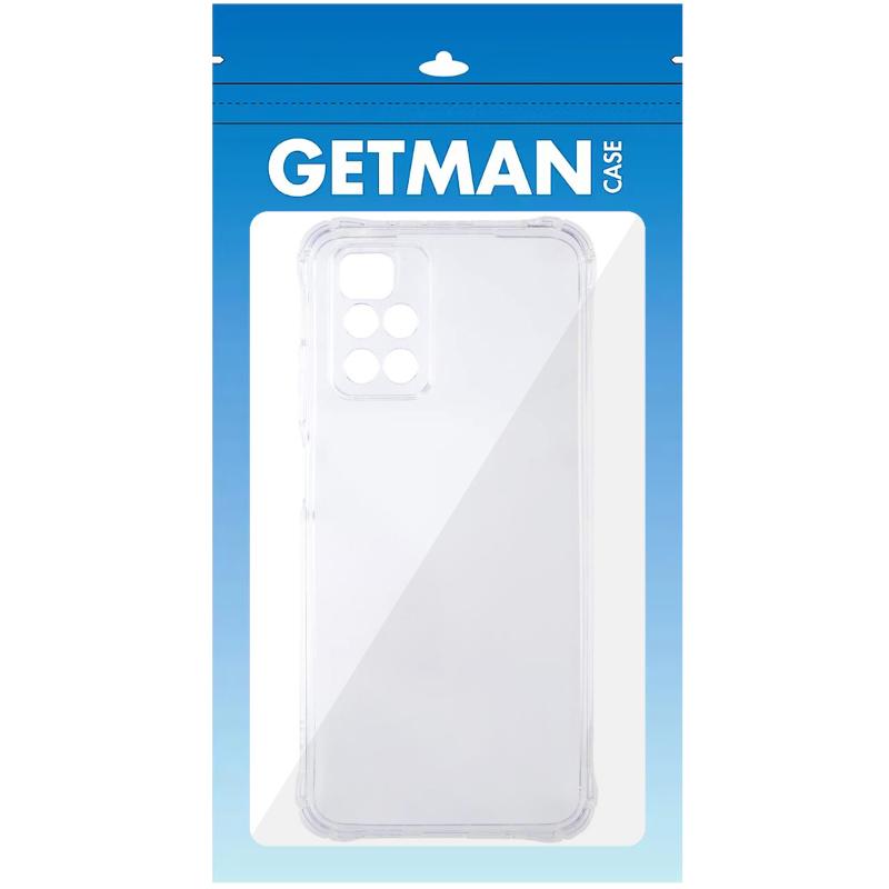 TPU чохол GETMAN Ease logo посилені кути Full Camera для Xiaomi Redmi 10 Безбарвний (прозорий)