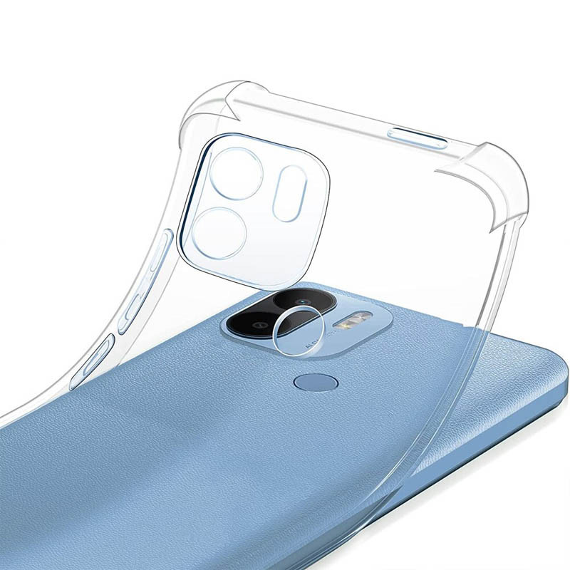 TPU чохол GETMAN Ease logo посилені кути Full Camera для Xiaomi Redmi A1 + / Poco C50 / A2 + Безбарвний (прозорий)