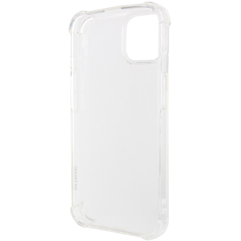 TPU чохол GETMAN Ease logo посилені кути для Apple iPhone 14 (6.1") Безбарвний (прозорий)