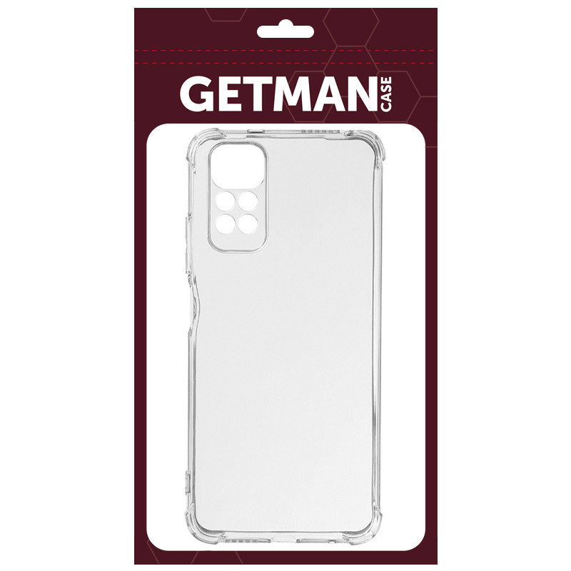 TPU чохол GETMAN Ease logo посилені кути Full Camera для Xiaomi Redmi Note 11 Pro 4G/5G / 12 Pro 4G Безбарвний (прозорий)