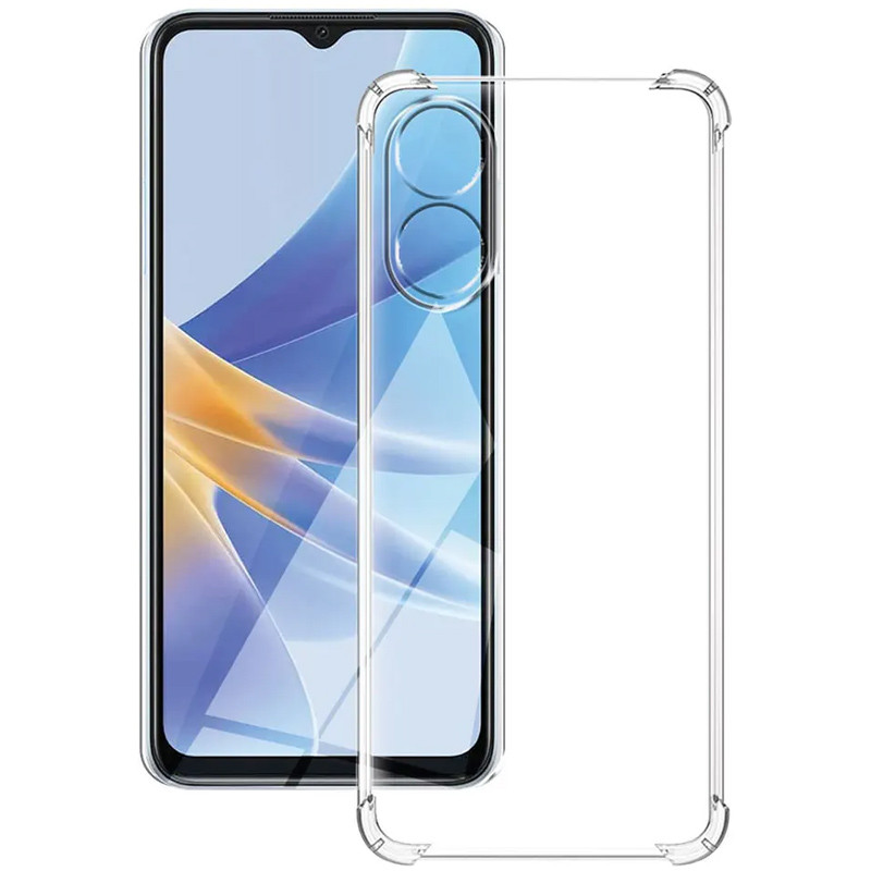 TPU чохол GETMAN Ease logo посилені кути Full Camera для Oppo A38 / A18 Безбарвний (прозорий)