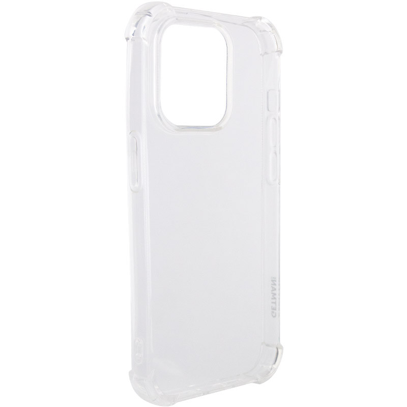 TPU чохол GETMAN Ease logo посилені кути для Apple iPhone 14 Pro (6.1") Безбарвний (прозорий)
