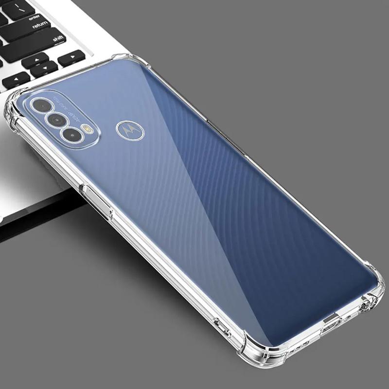 TPU чохол GETMAN Ease logo посилені кути Full Camera для Motorola Moto E40 / E30 Безбарвний (прозорий)